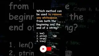 How to Remove whitespaces from String │String Operations │ Python Quiz