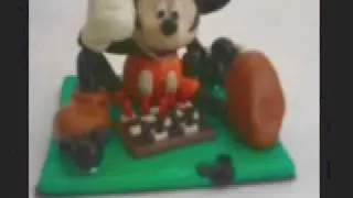 Mickey Mouse Playing Chess