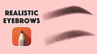 Realistic Eyebrows Tutorial in Sketchbook | Autodesk Sketchbook Tutorial for Beginners