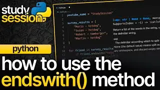 Endswith Method In Python | endswith()