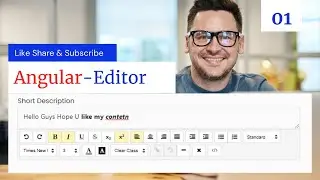 How to use Angular Editor | Angular