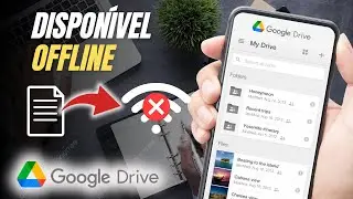 Como selecionar para tornar um documento disponível offline no Google Drive