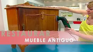 Cómo restaurar MUEBLES de MADERA antiguos 🏠 Renueva esta mesita  🖌️ Decogarden