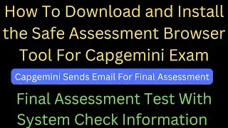 Capgemini | Final Assessment Test With System Check Information | Download and Install the SAB