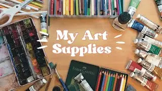 my go-to art supplies 2022 ✧.* watercolor, oil, sketchbooks, and more!