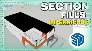 How to Fix Section Fills Issue in Sketchup |  hide section fills in SketchUp | sketchup tutorial