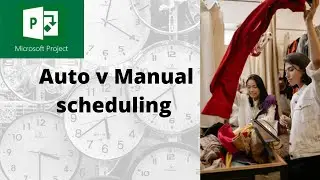 What is the difference between auto and manual scheduled tasks in Microsoft Project