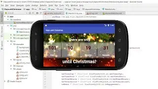 How to make Android app: How many days are left until Christmas 2018?