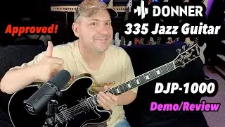 Donner DJP-1000 Electric Guitar - Affordable 335 Style Jazz Guitar!