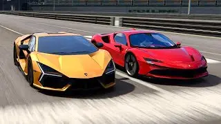 Lamborghini Revuelto vs Ferrari SF90 - Drag race at Special Stage Route X