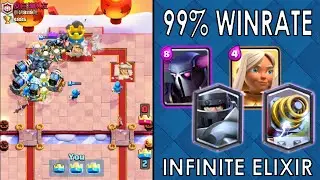 UNSTOPPABLE DECK FOR INFINITE ELIXIR! | CLASH ROYALE