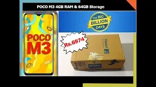 #BigBillionDays - Got Heavy discount on POCO M3 4GB & RAM 64GB Storage | Unboxing Video | vetechno