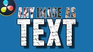 Awesome Easy Image in Text Effect in Davinci Resolve 16 - 5 Minute Friday #64