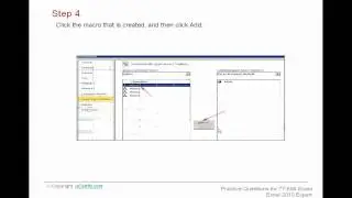 77-888 how to add a button to the Quick Access Toolbar that will run a macro in Excel 2010