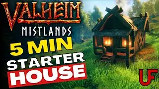 Valheim | Build a BEAUTIFUL Starter House in 5 mins | Beginners Guide