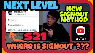 NEW! How to Sign Out Youtube App, Method signout You Tube Application Android Samsung Galaxy S21, 4K