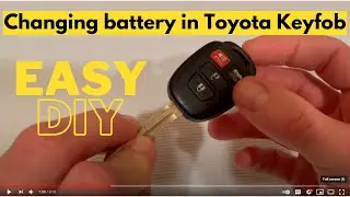 Changing battery on Toyota Keyfob