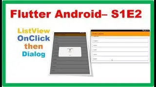 Flutter Android S1E2 : ListView - OnClick then CupertinoDialog