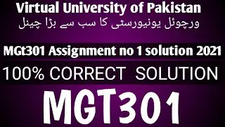 MGT301 Assignment No 1 Solution 2021| mgt301 Assignment No 1 fall spring 2021 