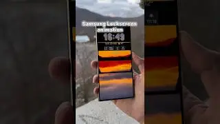 Samsung Lockscreen Animation 🍊🫶 #fyp #samsungtips