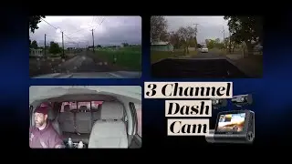 COOAU Dash Cam 3-Channel  2.5K+1080P+1080P