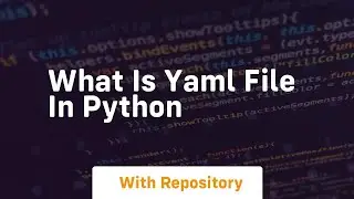 what is yaml file in python