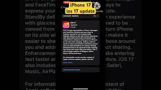 iPhone 17 #Shorts iPhone 17 update features #iphonefeatures ios17 #youtubeshorts apple 17 update