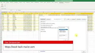 Excel E-Mail sending tool - Excel Bulk Mailer - software tool for mass mailings with Excel - AddIn