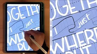 Lettering Using Grid Builders In Procreate