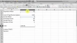 How to Use the TDIST Function in Excel ||  TDIST Formula