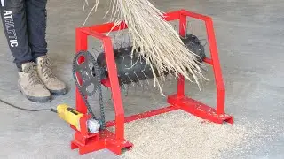 Angle Grinder HACK - How To Make A Rice Thresher Machine Using Angle Grinder | DIY