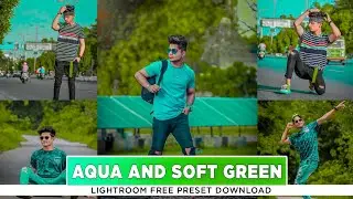 Lightroom Aqua And Soft Green Presets🔥| Lightroom Mobile Preset Free DNG | Free Presets | Green Tone