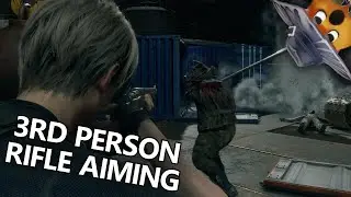 Third Person Rifle Aiming Instead of Iron Sights - Resident Evil 4 Remake (Mod)