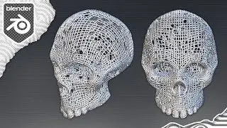 Wireframe Mesh with Geometry Nodes in Blender 3.3