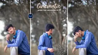 How to Edit Lightroom Mobile Cinematic Brown Tone Photo Retouching || Lightroom Photo Editing 2024