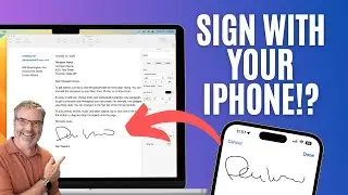 Super simple! Add your Signature to Documents on your Mac from your iPad or iPhone