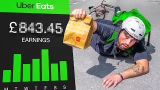 I Worked UberEats For 24 Hours NONSTOP And Made $_______