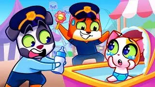 👮 Police Takes Care of A Baby Song 👶 Purrfect Kids Songs & Nursery Rhymes 🎵