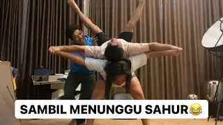 YOGA BERSAMA KEANU🙂😂