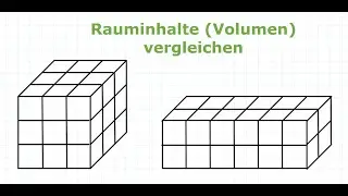 Flächeninhalt und Rauminhalt - Rauminhalte (Volumen) vergleichen | Mathe einfach erklärt!