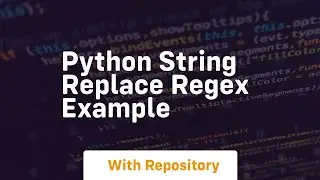 python string replace regex example