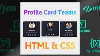 Card Animation in HTML and CSS [Profile Cards]