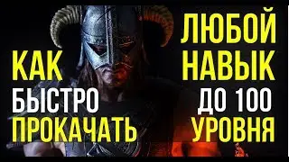 Skyrim КАК БЫСТРО ПРОКАЧАТЬ ЛЮБОЙ НАВЫК ДО 100 УРОВНЯ