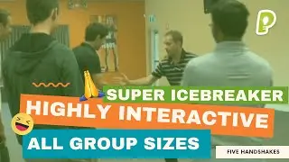 Extremely Fun & Interactive ICE-BREAKER Game - Five Handshakes In Five Minutes | playmeo