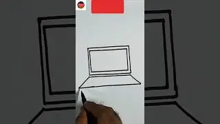 Draw a simple laptop using these simple steps #shorts #ashortaday Canvassing Passion