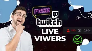 Free Twitch viewers - Get 10 live Viewers for Free.