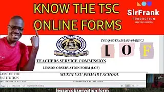 Teachers Service Commission TPAD Lesson Observation Form Sections Prevew