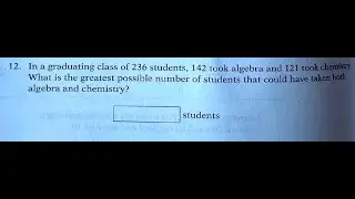 Problem 12 - Official GRE Practice Test 1 - Quantitative portion