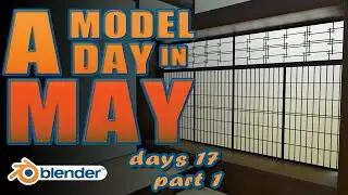 A Model A Day in May: Day 17  Shoji in Blender