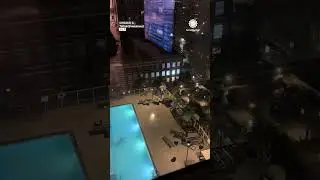 Chicago Storms Send Pool Chairs Flying During Tornado-Warned Storm